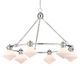 Currey & Company Rycroft Polished Nickel/White Chandelier-0