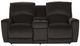 La-Z-Boy® Cassian Dark Chocolate Leather Power Reclining Loveseat with Console, Headrest, and Lumbar-1