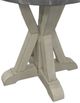 American Wholesale Furniture Whitney Grey End Table with White Base-2
