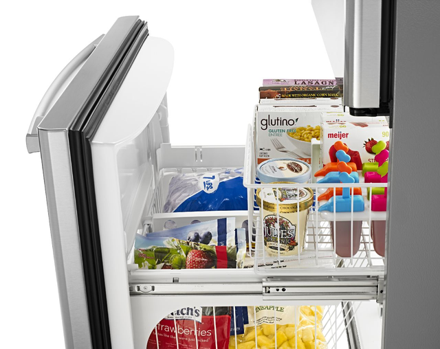 Amana® 33 in. 22.1 Cu. Ft. Stainless Steel Bottom Freezer Refrigerator-6