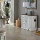 Liberty Furniture Magnolia Manor Antique White/Weathered Bark Pet Feeder Cabinet-2