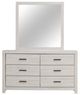 Coaster® Brantford Coastal White 6-Drawer Dresser and Mirror-1