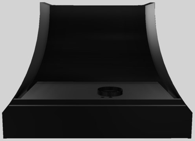 Vent-A-Hood® Designer Series 42" Black Wall Mounted Range Hood-3