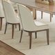 Michael Amini® Houston Mushroom Gray/Walnut Side Chair-1