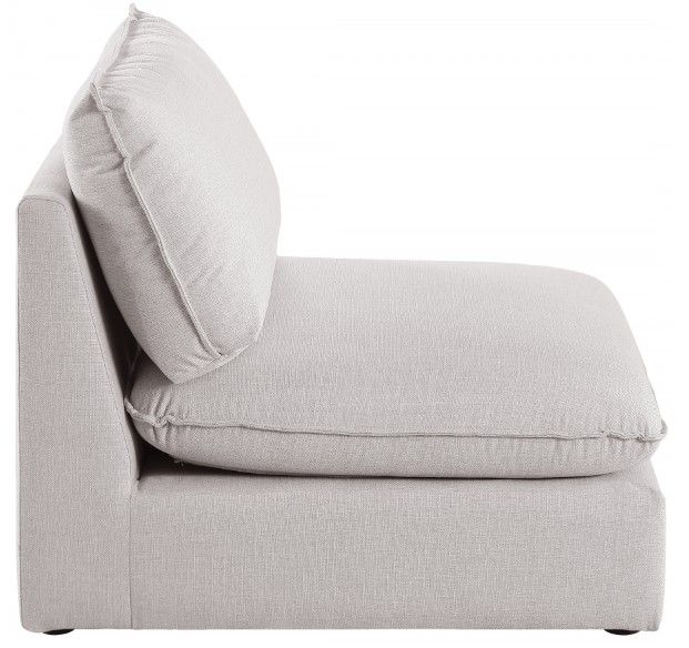 Meridian Furniture Mackenzie Beige Modular Armless Chair-2