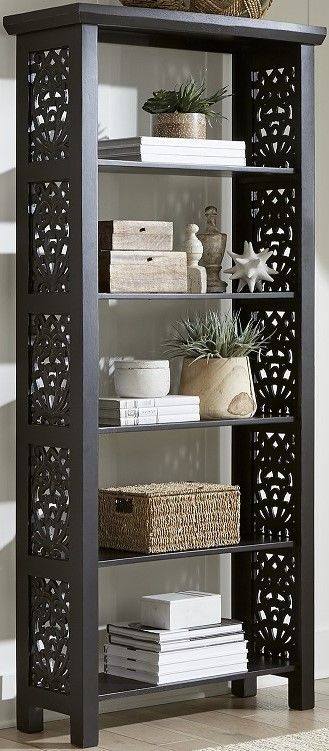 Liberty Furniture Trellis Lane Black Accent Bookcase-0