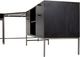 Four Hands Trey Black Wash Desk with Filing Credenza-3