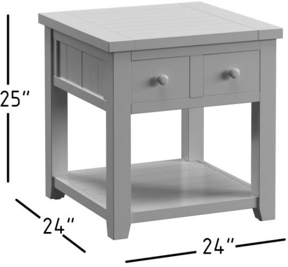 Jofran Inc. Madison County Barnwood End Table-2
