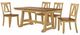Liberty Furniture Lindsey Farm 5-Piece Brown/Natural Trestle Dining Table Set-0