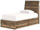 Signature Design by Ashley® Zadilyn Brown Youth Twin Storage Panel Bed-2