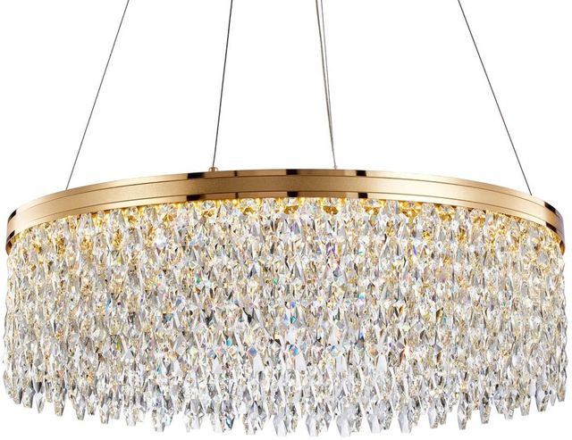 Michael Amini® Orlena Clear/Gold Large LED Chandelier-0