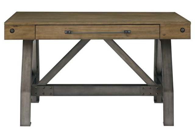 Olliix by INK+IVY Lancaster Oak/Silver Desk | Bob Mills Olliix by INK+IVY Lancaster Oak/Silver Desk | Bob Mills