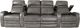 RowOne Cortés Home Entertainment Seating Gray 4-Chair Row with Loveseat-3