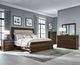 Liberty Furniture Arden Road Satin Cherry King Upholstered Sleigh Bed-1