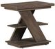 Liberty Furniture Aspen Sky Weathered Saddle Brown Chairside Table-0