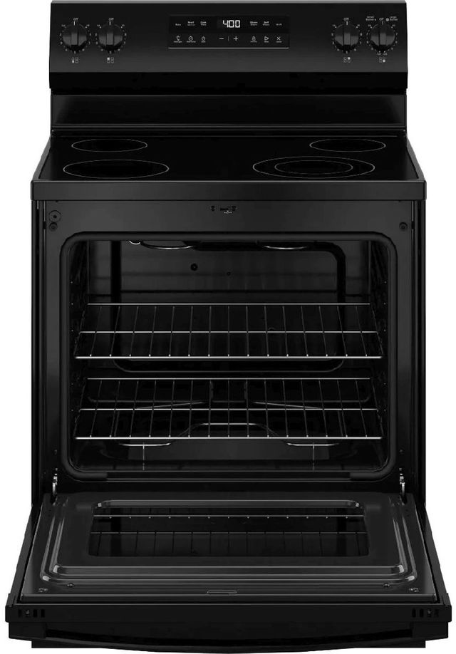GE® 400 Series 30" Black Freestanding Electric Range-1
