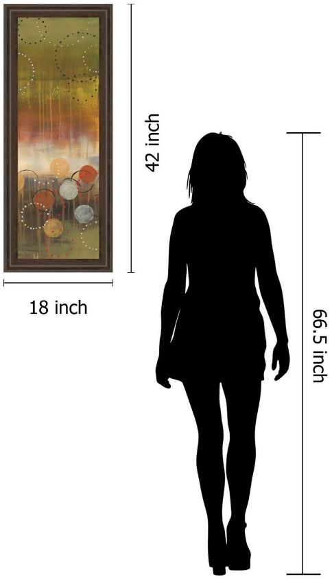 Classy Living Jeni Lee Circles In Green Panel Il Wall Art-2