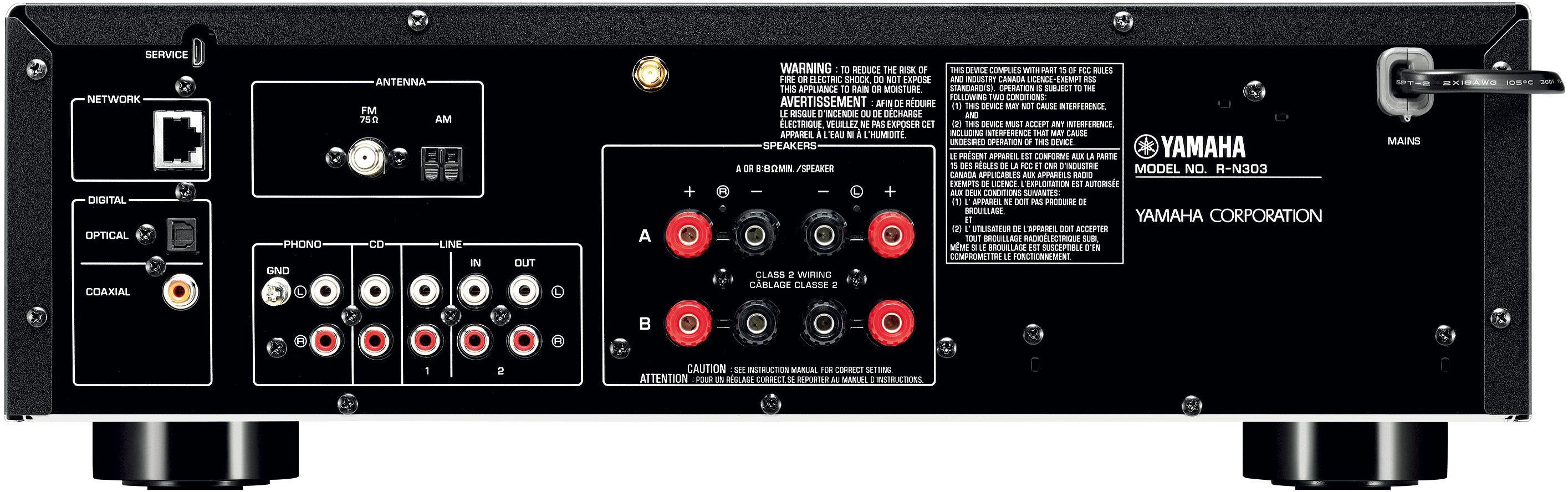 Yamaha Black 2 Channel Network Stereo Receiver | Cox Electronics