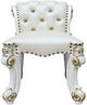 ACME Furniture Vendome Antique Pearl/Beige Vanity Stool-4