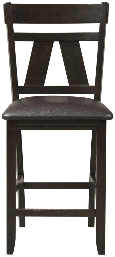 Clearance Liberty Furniture Lawson Dark Espresso Splat Back Counter Chair-1