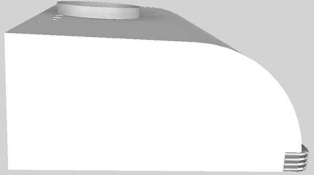 Vent-A-Hood® 36" White Retro Style Under Cabinet Range Hood-1