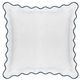 Laura Park Designs Scalloped Navy/White Cotton 26"x26" Euro Sham-0