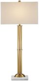 Currey & Company Allegory Antique Brass/Off-White Table Lamp-1