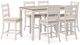 Signature Design by Ashley® Skempton 7-Piece Light Brown/White Counter Height Dining Set-0