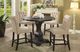 Furniture of America® Izzy 2-Piece Antique Black/Beige Counter Stool Set-1