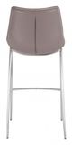 Zuo® Magnus Gray and Silver Set of 2 Bar Chairs-3