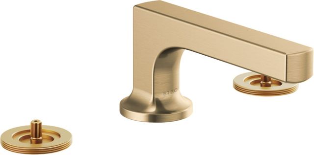 Brizo Kintsu® Brilliance® Luxe Gold® Widespread Lavatory Faucet with Low Spout-0