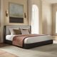ACME Furniture Clayten Espresso King Upholstered Panel Bed-1