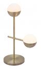 Zuo® Waterloo White/Brushed Bronze Table Lamp-0