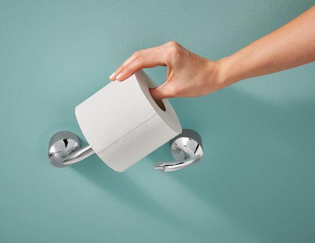 Moen® Idora Chrome 8" Pivoting Toilet Paper Holder-3
