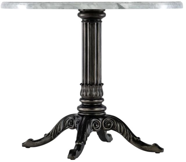 Hooker® Furniture Charleston Gray Bistro Table with Garden Gate Base-0