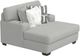 Corinthian Furniture Glenwood Gray Chaise-0
