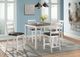 Elements International Martin 5-Piece Dark Brown/White Counter Dining Set-3