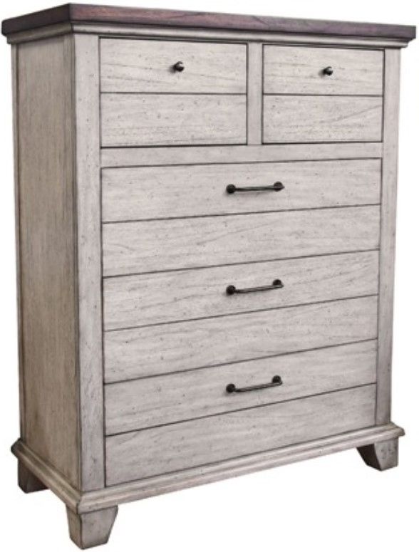 American Wholesale Furniture Deer Creek Brown/White Chest-0