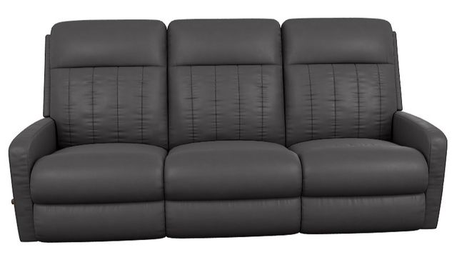 La-Z-Boy® Finley Onyx Leather Manual Wall Reclining Sofa-1