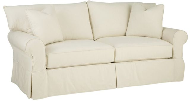 Craftmaster® Customizable Soft Haven Sofa with Removable Slipcover-0
