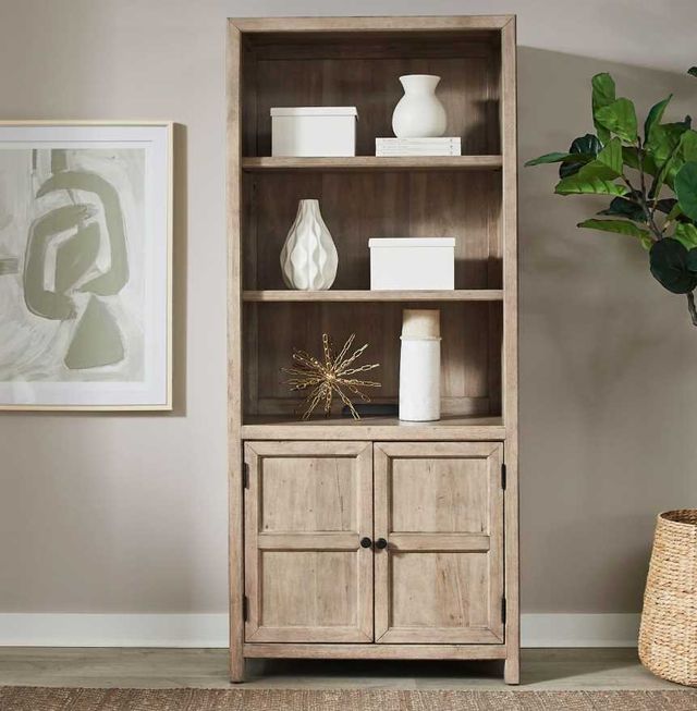 Liberty Furniture Proximity Place Barley Buff Bunching Bookcase-1