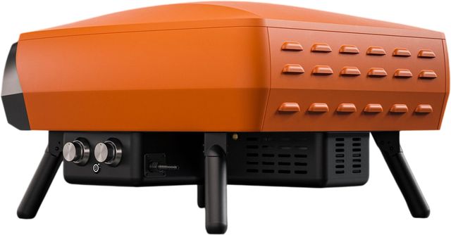 Witt ETNA Rotante 16" Matte Orange Rotating Pizza Oven-3