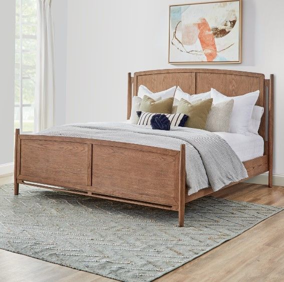 Flexsteel® Verona Brown Oak King Panel Bed-1