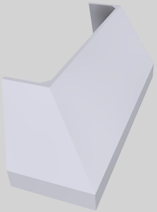 Vent-A-Hood® Designer Series 66" White Wall Mounted Range Hood-2