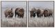 Crestview Collection Grazing Herds 2-Piece Hand Finished Wall Art Set-0