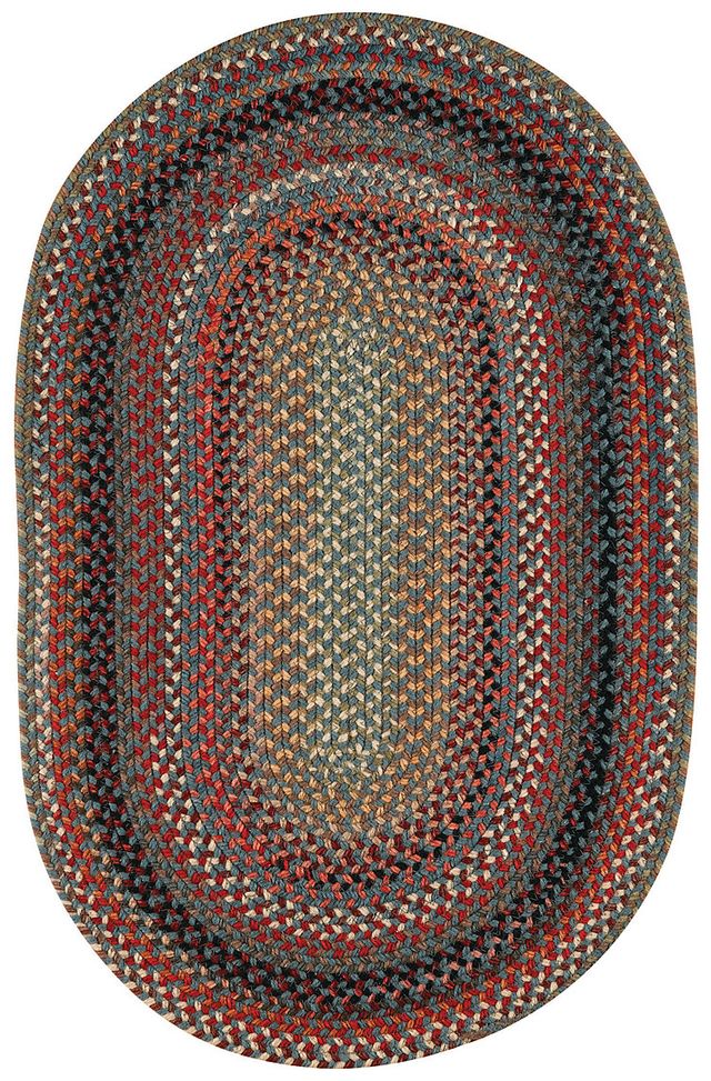 Capel Rugs Americana Colony Blue 24" x 8' Oval Runner Rug