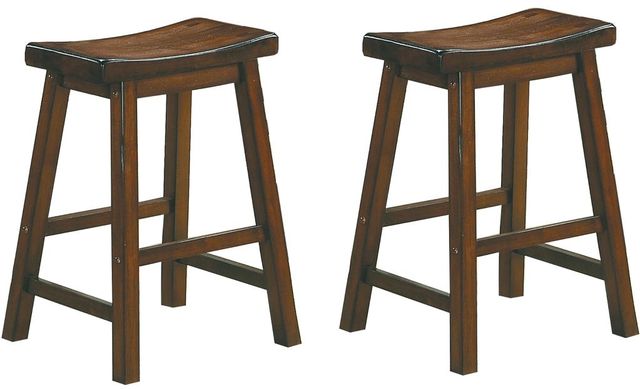 Mazin Furniture Saddleback Brown 24" Counter Stool-0