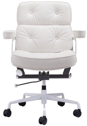 Zuo® Modern Smiths White Office Chair-1