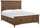 Magnussen Home® Bay Creek Toasted Nutmeg Queen Panel Bed with Storage Rails-0