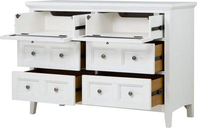 Magnussen Home® Heron Cove Chalk White/Dovetail Grey Drawer Dresser-2
